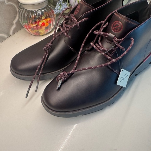 Cole Haan Men's Zerogrand Waterproof Chukka Boot - Pinot/Magnet - Picture 3 of 10